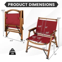 Costway Patio Folding Camping Beach Chair Portable Picnic Fishing Bamboo Frame Armrest -OUTSUNNY Shop GUEST 7bd41e95 c769 48bb a8da 1dea9a702e11
