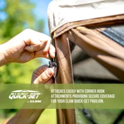 CLAM Quick-Set Outdoor Gazebo Screen Tent Canopy Accessory Rain Fly Roof Tarp For Pavilion/Pavilion Camper Models, Tan (Tent Not Included) 8 CLAM Quick-Set Outdoor Gazebo Screen Tent Canopy Accessory Rain Fly Roof Tarp For Pavilion/Pavilion Camper Models, Tan (Tent Not Included) -OUTSUNNY Shop GUEST 7c94e3eb dd5e 4fee 8a89 6513fa25f69a