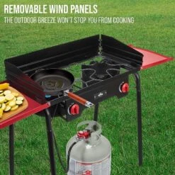 Hike Crew Double-Burner Camping Stove, Portable Propane Stovetop W/Bag -OUTSUNNY Shop GUEST 7d1f6d7d 0cc0 414f aa03 ee774b1b5088