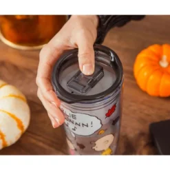 Silver Buffalo Peanuts Charlie Brown Travel Tumbler With Slide Close Lid | Holds 20 Ounces -OUTSUNNY Shop GUEST 7d2af2de c695 4c9a b943 76769b544a28
