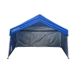 Caravan Canopy Skybox 3.2 Foot X 6.5 Foot Instant Multipurpose Height Adjustable Steel Frame Outdoor Sport Shelter Canopy With Carry Bag, Blue -OUTSUNNY Shop GUEST 7e3264c5 809a 47ae a3a9 e91919b36bd4