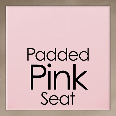 Hastings Home 24-Inch Heavy-Duty Folding Round Stool With 300-lb Weight Capacity, Pink 5 Hastings Home 24-Inch Heavy-Duty Folding Round Stool With 300-lb Weight Capacity, Pink - Image 3