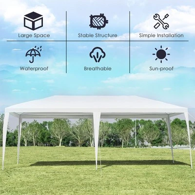 Costway 10'x20' Outdoor Party Wedding Tent Heavy Duty Canopy Pavilion 7 Costway 10'x20' Outdoor Party Wedding Tent Heavy Duty Canopy Pavilion - Image 5
