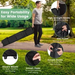 Costway 13x13ft Patio Pop-Up Gazebo Canopy Tent Instant Sun Shelter Outdoor Wheeled Bag -OUTSUNNY Shop GUEST 7faa6633 c682 4152 83c4 cd65ec9ebc72