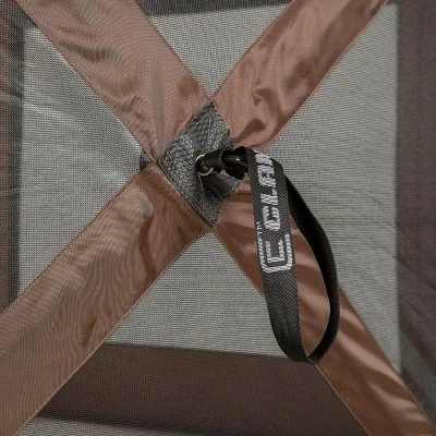 CLAM Quick-Set Pavilion 12.5' X 12.5' Portable Pop-Up Outdoor Camping Gazebo Screen Tent Canopy Shelter & Carry Bag With Floor Tarp Cover Attachment 6 CLAM Quick-Set Pavilion 12.5' X 12.5' Portable Pop-Up Outdoor Camping Gazebo Screen Tent Canopy Shelter & Carry Bag With Floor Tarp Cover Attachment - Image 4