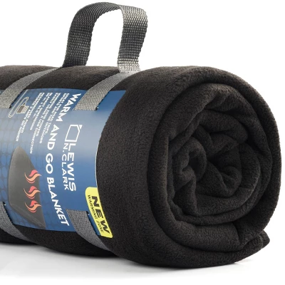 Lewis N. Clark Warm And Go Blanket With USB Connector - Black 6 Lewis N. Clark Warm And Go Blanket With USB Connector - Black - Image 4