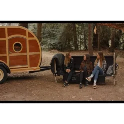 Disc-O-Bed 30502BO Extra Large Comfortable Bench And Bunk Camping Cot With 2 Side Organizers And 2 Carry Bags For Camping Adventures, Black -OUTSUNNY Shop GUEST 82991098 f247 4334 9193 eea48ec585b3