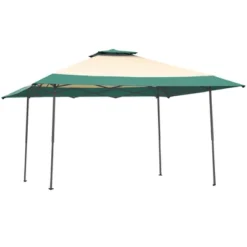 Costway 13'x13' Gazebo Canopy Shelter Awning Tent Patio Garden Green -OUTSUNNY Shop GUEST 83fe1f93 846c 406e 938f 3cb2b54fad97
