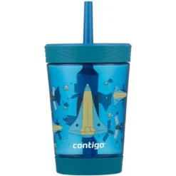 Contigo 14 Oz. Kid's Spill-Proof Tritan Plastic Tumbler With Straw -OUTSUNNY Shop GUEST 8503f572 7f2d 48e7 af28 056a80b180ae