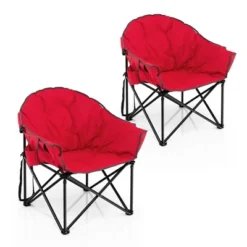 2 PCS Oversized Folding Padded Camping Moon Saucer Chair Bag Outdoor Fishing RedNavy BrownGrey -OUTSUNNY Shop GUEST 85548298 efda 4a84 b6c1 2f8e31b9947b