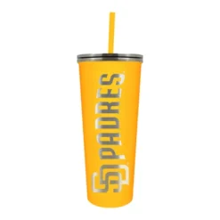 MLB San Diego Padres 24oz Skinny Tumbler With Straw