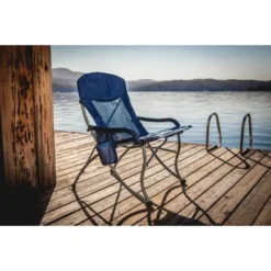 Picnic Time Camp Chair With Carrying Case XL - Navy Blue -OUTSUNNY Shop GUEST 8ce65481 e721 4b39 8197 7ff83438a570