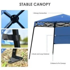 Costway 7x7 FT Slant Leg Pop-up Canopy Tent Shelter Adjustable Portable Carry Bag -OUTSUNNY Shop GUEST 8d8cf605 d569 491e 94e6 6e156f3eb3a7