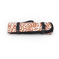 Marta Barragan Camarasa Terracotta Strokes Pattern Picnic Blanket - Deny Designs