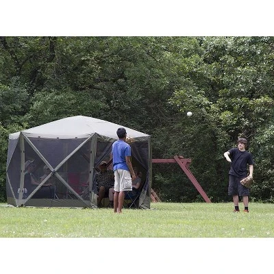 CLAM Quick-Set Escape 12 X 12 Foot Portable Pop-Up Camping Outdoor Gazebo Screen Tent Canopy Shelter And Carry Bag With Wind And Sun Panels Sets, Green 7 CLAM Quick-Set Escape 12 X 12 Foot Portable Pop-Up Camping Outdoor Gazebo Screen Tent Canopy Shelter And Carry Bag With Wind And Sun Panels Sets, Green - Image 5