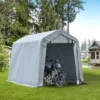 Outsunny 6'x8' Outdoor Storage Shelter With Rollup & Zipper Door, Heavy Duty Carport Shed For Motorcycle Garden Storage, Grey -OUTSUNNY Shop GUEST 92079754 a42f 44bc 9617 525ec8b4b2d5