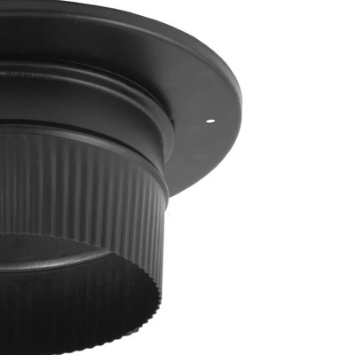 DuraVent 6DBK-ADSL DuraBlack Single Wall Snap Lock Chimney Connection Adapter To Ceiling Support Box Or Finishing Collar, 6 Inch Diameter 3 DuraVent 6DBK-ADSL DuraBlack Single Wall Snap Lock Chimney Connection Adapter To Ceiling Support Box Or Finishing Collar, 6 Inch Diameter