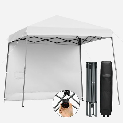 Costway 10ft X 10ft Pop Up Tent Slant Leg Canopy W/ Roll-up Side Wall 16 Costway 10ft X 10ft Pop Up Tent Slant Leg Canopy W/ Roll-up Side Wall - Image 14