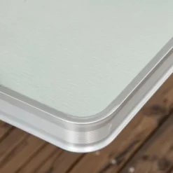 Outsunny Folding Aluminum Picnic Table Chair Set, 4-Seat Outdoor Furniture With Portable Suitcase, Umbrella Hole, Handle For Camping Dining BBQ -OUTSUNNY Shop GUEST 9414bf30 0a5f 4ae4 8d31 2d8f8160d6e3