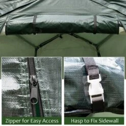 Costway 10'x10' Patio Tent Carport Storage Shelter Shed Car Canopy Heavy Duty Green -OUTSUNNY Shop GUEST 9632dc72 d645 4554 9909 dce4f65e95c3