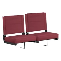 Flash Furniture Set Of 2 Grandstand Comfort Seats By Flash - 500 Lb. Rated Lightweight Stadium Chair With Handle & Ultra-Padded Seat 33 Flash Furniture Set Of 2 Grandstand Comfort Seats By Flash - 500 Lb. Rated Lightweight Stadium Chair With Handle & Ultra-Padded Seat -OUTSUNNY Shop GUEST 97d0da2c c912 43db 861d 3c7f36342f72