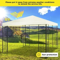 Costway 10'x10' Patio Gazebo Canopy Tent Steel Frame Shelter Patio Party Awning 15 Costway 10'x10' Patio Gazebo Canopy Tent Steel Frame Shelter Patio Party Awning -OUTSUNNY Shop GUEST 9bffe828 10d3 474e 80fb 2f34bf9c53f6