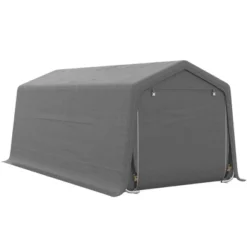 Outsunny 10' X 20' Portable Garage, Heavy Duty Carport, Storage Tent Shelter W/ Anti-UV Sidewalls And Double Zipper Doors 9 Outsunny 10' X 20' Portable Garage, Heavy Duty Carport, Storage Tent Shelter W/ Anti-UV Sidewalls And Double Zipper Doors -OUTSUNNY Shop GUEST 9db65def c7d2 4771 ab7f 866eef727b1a