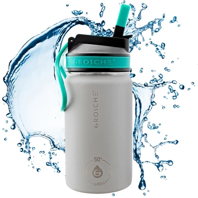 GROSCHE Lil Chill 12 Oz Kids Water Bottle Insulated Water Bottle With Straw For Kids School With Straw Sip Lid 10 GROSCHE Lil Chill 12 Oz Kids Water Bottle Insulated Water Bottle With Straw For Kids School With Straw Sip Lid - Image 8