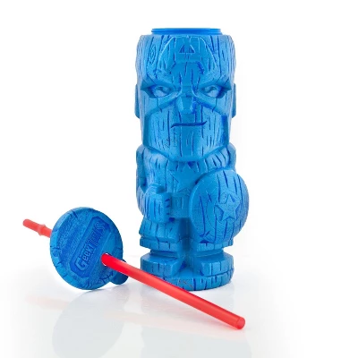 Beeline Creative Geeki Tikis Marvel Captain America Tumbler | Tiki Style Cup | Holds 19 Ounces 5 Beeline Creative Geeki Tikis Marvel Captain America Tumbler | Tiki Style Cup | Holds 19 Ounces - Image 3