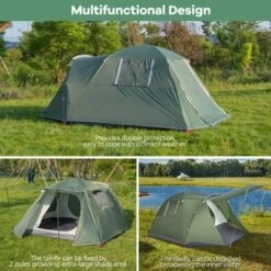 Costway 4-6 Person Camping Tent Waterproof Family Large Double-Layer Tents W/Front Porch -OUTSUNNY Shop GUEST a16d4a40 676c 4871 9c6e 7b226b6757c6