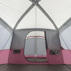 CORE 40072 Spacious 11 Person Family Outdoor Camping Cabin Tent With Screen Room, Rain Fly, Ground Stakes, And Carrying Bag - Red -OUTSUNNY Shop GUEST a2c85561 cc90 4e67 b0bf 253647269bff