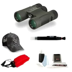 Vortex DiamondBack 8x28 Binocular With Vortex Hat And Strap Accessory Bundle