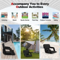 Costway Stadium Seat For Bleachers With Back Support 6 Reclining Positions Padded Cushion 18 Costway Stadium Seat For Bleachers With Back Support 6 Reclining Positions Padded Cushion -OUTSUNNY Shop GUEST a3dc0e7b 9cf9 4232 ad96 83277940f445