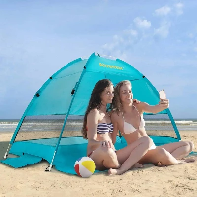 Alvantor Outdoor Instant Pop Up Sun Shade Canopy 2 People Beach Shelter Tent Turquoise 6 Alvantor Outdoor Instant Pop Up Sun Shade Canopy 2 People Beach Shelter Tent Turquoise - Image 4