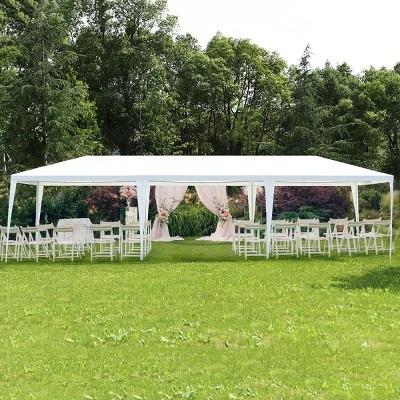 Costway 10'x30' Party Wedding Tent Canopy Heavy Duty Pavilion 5 Sidewall 5 Costway 10'x30' Party Wedding Tent Canopy Heavy Duty Pavilion 5 Sidewall - Image 3