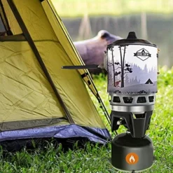 Hike Crew Portable All-In-One Outdoor Cooking System With Stove & Pot -OUTSUNNY Shop GUEST ace0c3c8 405f 450b 8f0c aa274d39b857