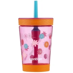 Contigo 14 Oz. Kid's Spill-Proof Tritan Plastic Tumbler With Straw -OUTSUNNY Shop GUEST ad41cc44 221b 4369 b820 f7a16f6157f3