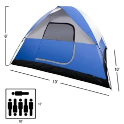 Leisure Sports 6-Person Waterproof Dome Tent For Camping - Blue/Grey 9 Leisure Sports 6-Person Waterproof Dome Tent For Camping - Blue/Grey -OUTSUNNY Shop GUEST ae3580ef 48e4 425a b2ad 1979be93f745