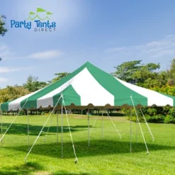 Party Tents Direct Weekender Outdoor Canopy Pole Tent, Green, 20 Ft X 20 Ft -OUTSUNNY Shop GUEST ae776ee1 cd76 4c60 8db9 bfb713f40358