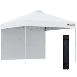 Outsunny 10' X 10' Pop Up Canopy Tent With 1 Sidewall, Carry Bag, Adjustable Height, Instant Shelter Tent For Backyard, Garden, And Patio 19 Outsunny 10' X 10' Pop Up Canopy Tent With 1 Sidewall, Carry Bag, Adjustable Height, Instant Shelter Tent For Backyard, Garden, And Patio -OUTSUNNY Shop GUEST b207d605 a425 42ad 905f 1e043a1246f4