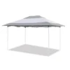 Z-Shade 14 X 10 Foot Instant Canopy Outdoor Patio Shelter, Grey & White (2 Pack)