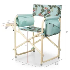 Picnic Time Outdoor Directors Chair - Tropical -OUTSUNNY Shop GUEST b4f5606d 4cab 442a 919f be15cef49552