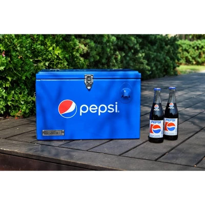Permasteel Pepsi 21qt Ice Chest Portable Cooler Blue 4 Permasteel Pepsi 21qt Ice Chest Portable Cooler Blue - Image 2
