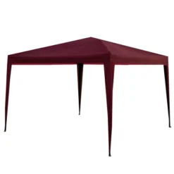Northlight 10' X 10' Burgundy Pop-Up Outdoor Canopy Gazebo