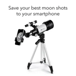 Dartwood Astronomical Telescope - 360° Rotational Telescope - Multiple Eyepieces Included For Different Zoom (Black/White, 3 Pack)