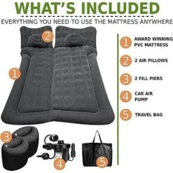Zone Tech Car Trunk Inflatable Air Mattress - Air Pump Flocking Back Seat Mattress Bed With 2 Inflatable Pillows For Travel Camping Family Outing 9 Zone Tech Car Trunk Inflatable Air Mattress - Air Pump Flocking Back Seat Mattress Bed With 2 Inflatable Pillows For Travel Camping Family Outing -OUTSUNNY Shop GUEST b87a1b9e 28b4 45a0 995f 111b3de67d8a
