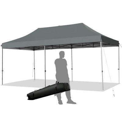 Costway 10'x20' Pop Up Canopy Tent Folding Heavy Duty Sun Shelter Adjustable W/Bag 13 Costway 10'x20' Pop Up Canopy Tent Folding Heavy Duty Sun Shelter Adjustable W/Bag - Image 11