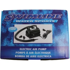 Swimline 9095 110V Electric Inflate And Deflate Air Pump With Multi-Use Nozzle Set For Inflatable Rafts, Floats, Pool Toys, And Air Mattresses
