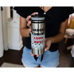 Seven20 Star Wars Stormtroopers "Vader's Coming, Look Busy" Canteen Water Bottle | Holds 18 Ounces -OUTSUNNY Shop GUEST bce52fb3 ec84 48f8 ba33 f7380a2c82e2