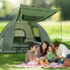 Costway 2-Person Compact Portable Pop-Up Tent/Camping Cot W/ Air Mattress & Sleeping Bag -OUTSUNNY Shop GUEST bdce3ad5 b1d8 411f a336 007300281c61